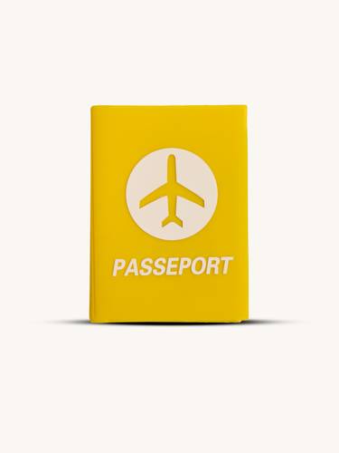 Passport cover yellow