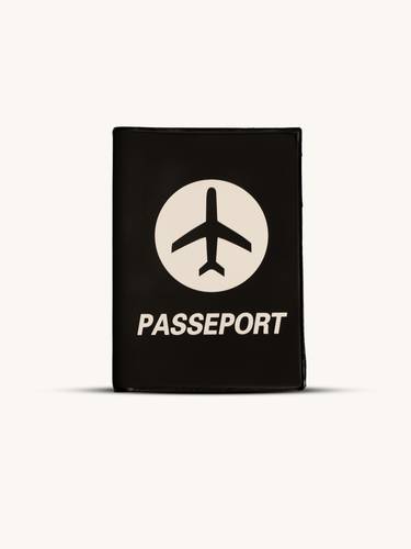 Passport cover black