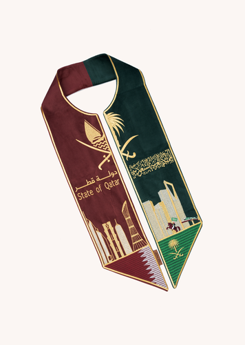 Saudi and Qatar Triangle Scarf
