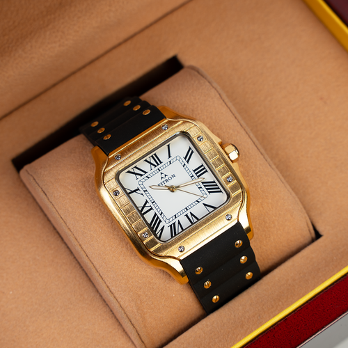 FITRON Square Luxury Watch – Gold