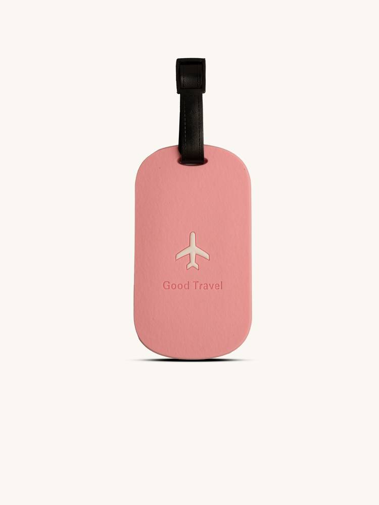 Luggage tag pink
