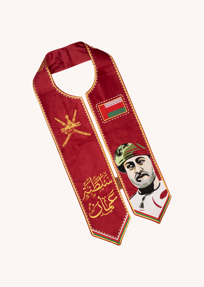 Sultan Oman scarf - red