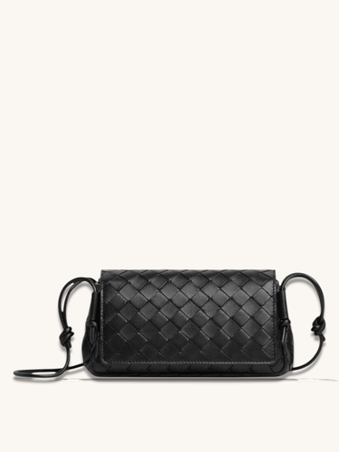 Woven Leather Mini Bag-22cm