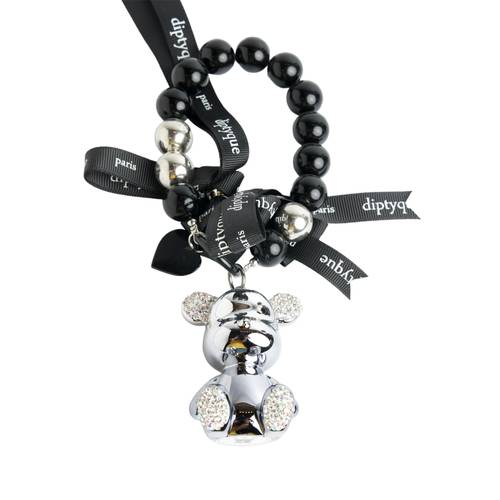 Black bow knot key chain 2