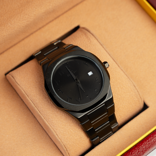 FITRON Watch with Arabic Numerals – Black Design