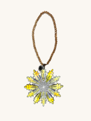 Crystal Star Charm Sunflower – Yellow 