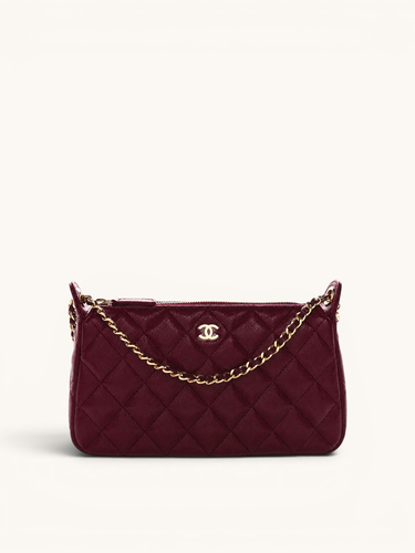 Chanel Quilted Caviar Leather Bag
