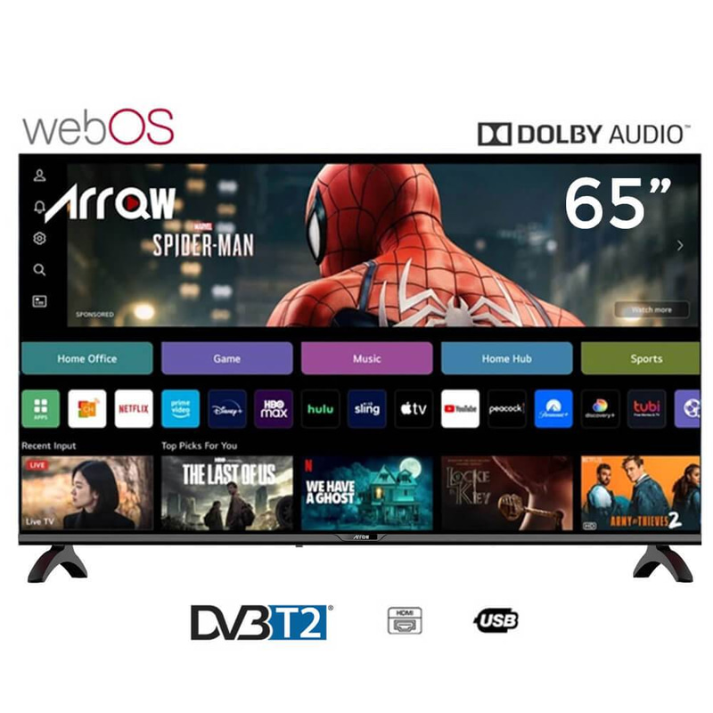 تلفزيون ذكي أركيو 65 بوصة – دقة 4K UHD، نظام ويب أو أس | RO-65LPW
