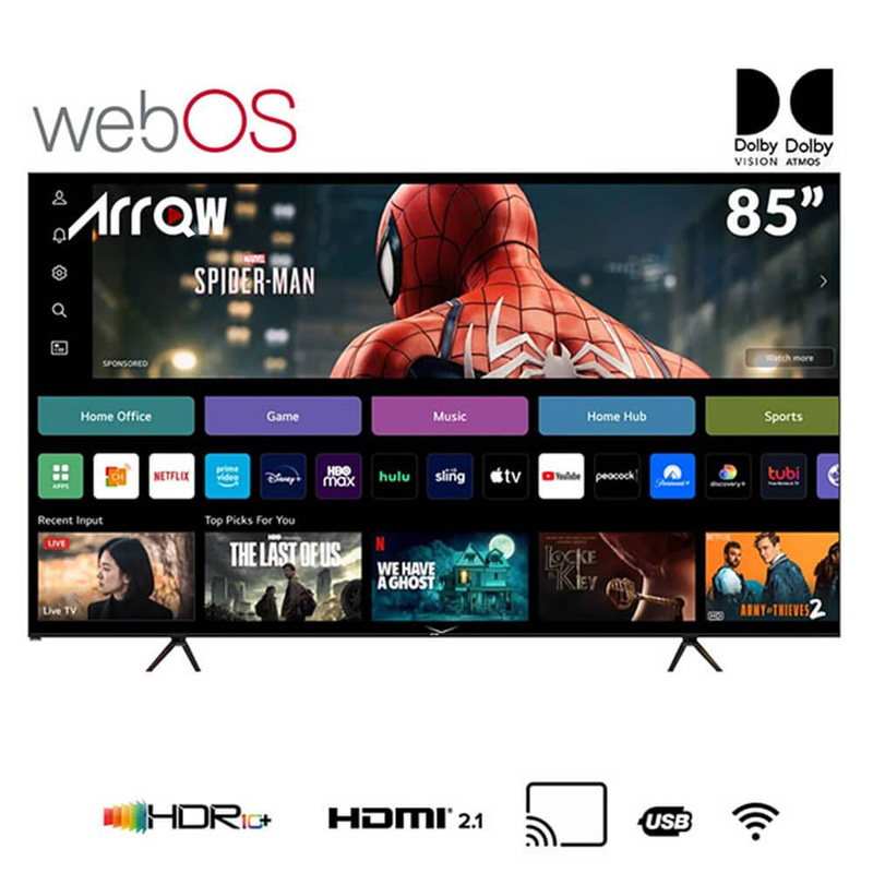تلفزيون أركيو 85 بوصة webOS 2.0 – شاشة 4K UHD – نظام | RO-85LPW
