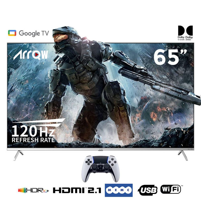تلفزيون أركيو 65 بوصة 4K UHD بدون إطار تلفزيون جوجل | RO-65LCS120