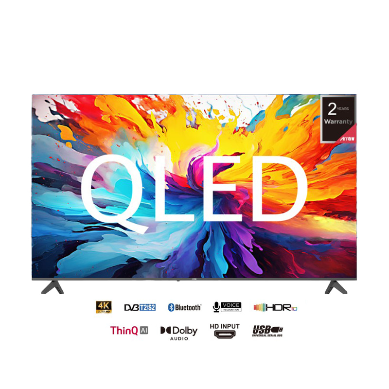 تلفزيون ذكي QLED 85 بوصة بدقة 4K – webOS – دولبي أتموس – صوت ستيريو – فلات | RO-85LPWQ