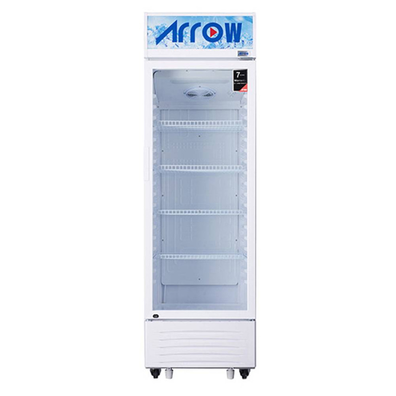 ثلاجة عرض تجارية أرو سعة 338 لتر – تبريد يدوي – لون أبيض | RO-350SCK