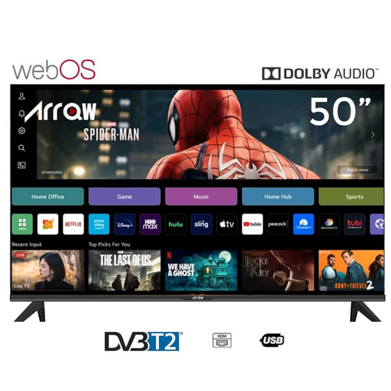 تلفزيون ذكي أركيو 50 بوصة 4K UHD – ويب أو إس 2.0 | RO-50LPW