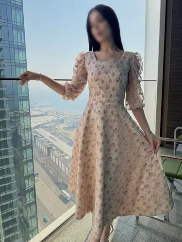 فستان روز ميدي  0370