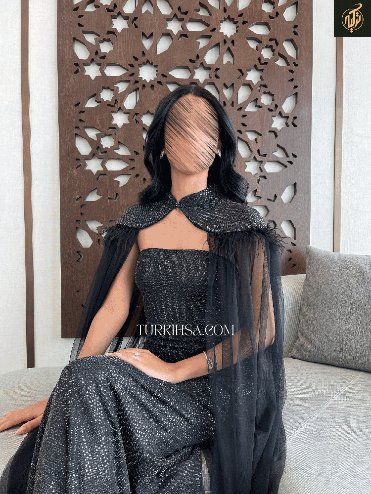 فستان اسود سهرة 0144