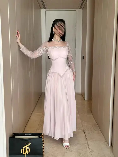 فستان سهرة بنك 0440