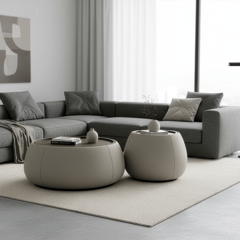 طقم طاولات شاي 1+1 بتصميم عصري فاخر