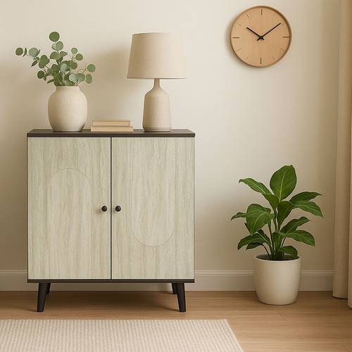 دولاب أحذية متعدد الأغراض 2 باب 4 دور 95x40x80 سم