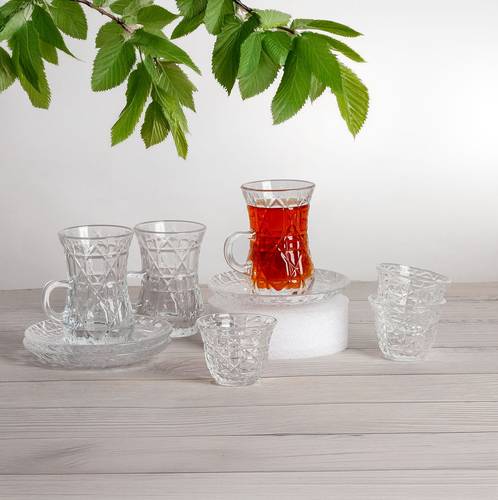 36-piece tea set with cups and saucers