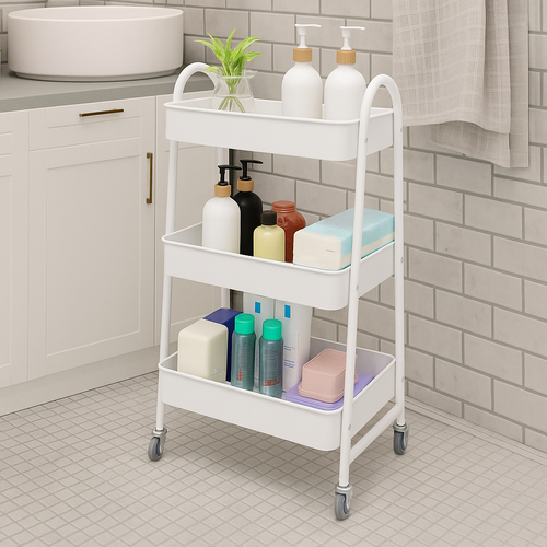 Multi-purpose trolley with three shelves 40.8*70*29.5 cm