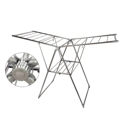 Silver metal clothesline