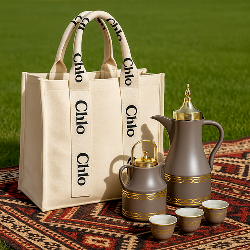 شنطة ترامس قماش Chlo فاخرة -  30 سم
