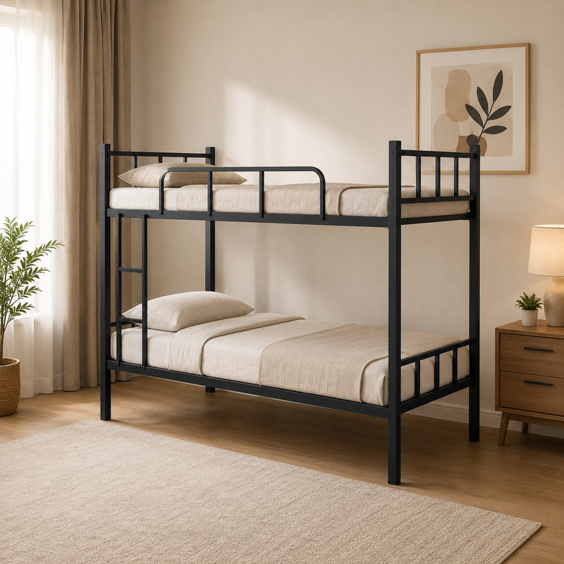 سرير حديد دورين مقاس 90*190 BLACK 3931