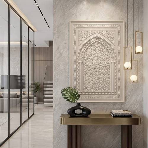 لوحة جدارية فاخرة – إطار خشب طبيعي (120×80 سم)