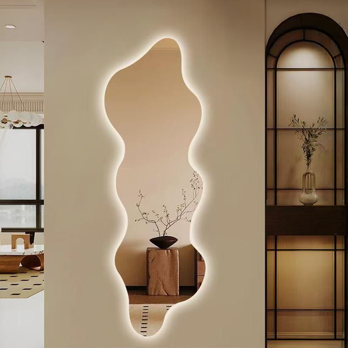 مرآة LED حائطية بتصميم فاخر