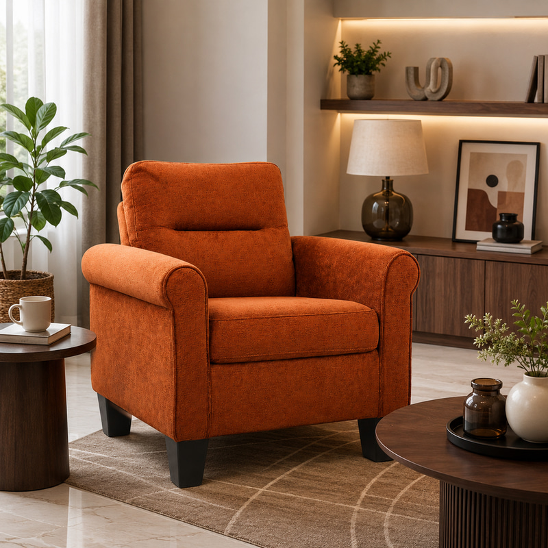 كرسي كنب مفرد HN-001 BROWN