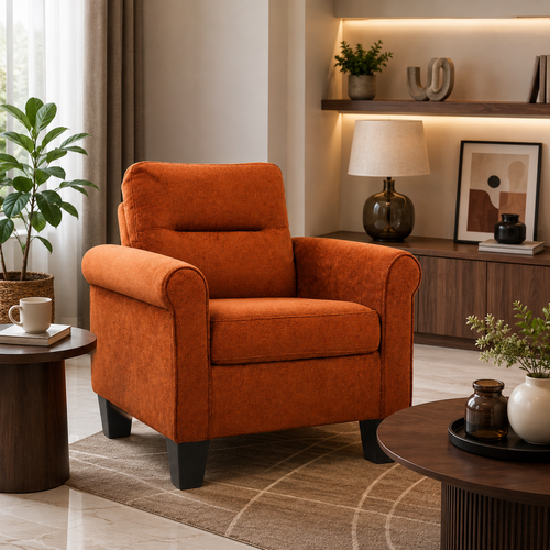 كرسي كنب مفرد HN-001 BROWN