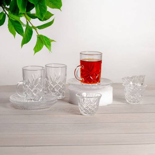 36-piece tea set with cups and saucers