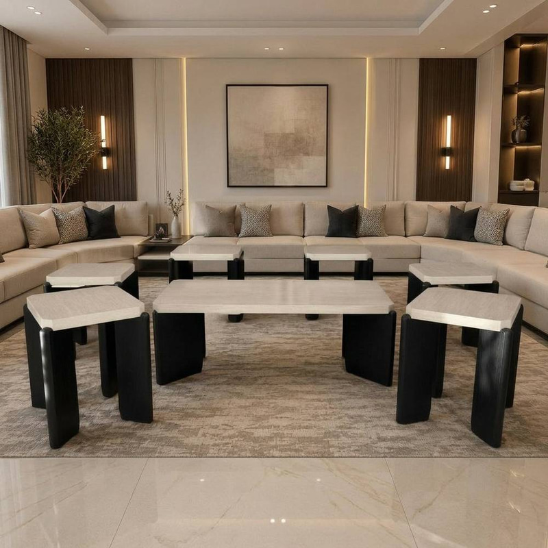 7-Piece Modern Coffee & Side Table Set (6+1)