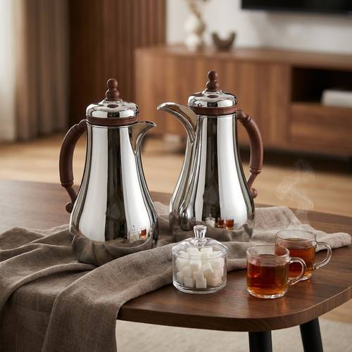 طقم ترامس شاي وقهوة فاخر بتصميم عصري 1 لتر