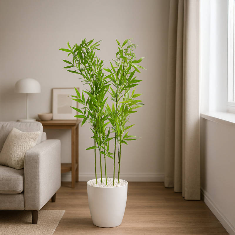 Artificial plant in a pot - modern decor