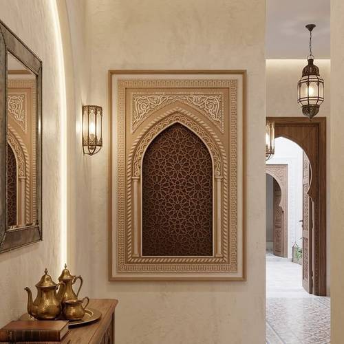 لوحة جدارية فاخرة – إطار خشب طبيعي (120×80 سم)