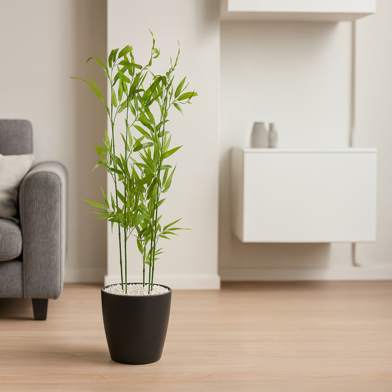 Artificial plant in a pot - modern decor