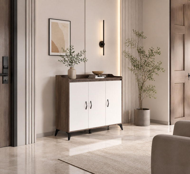دولاب متعدد الاغراض جزمه 100سم SC-250 B.WHITE