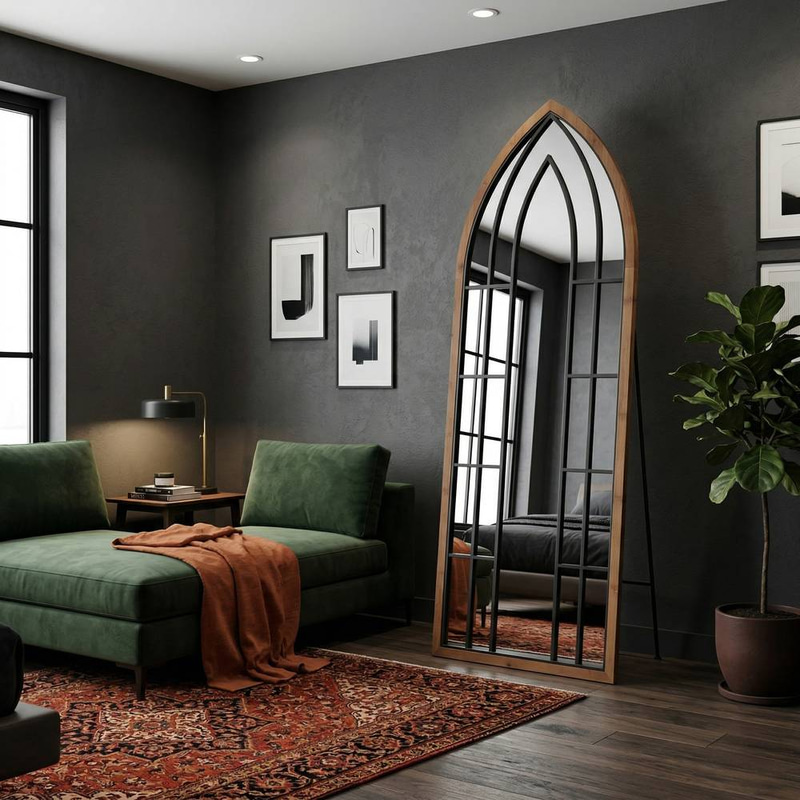 مرايه ارضية مقاس 160*60 cm ب ب ايطار خشبي انيق