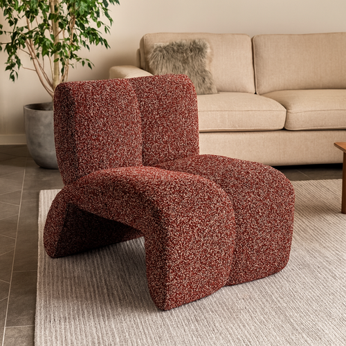 Modern single chair - red