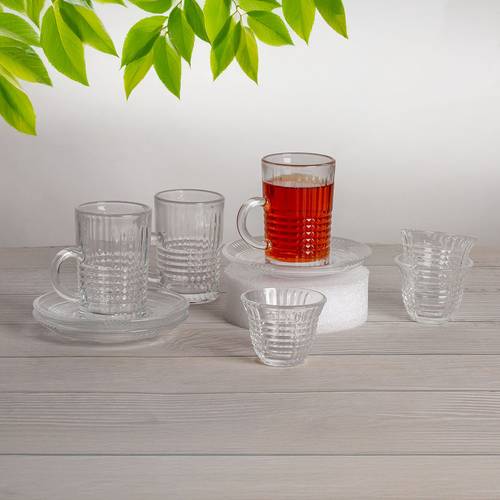 36-piece tea set with cups and saucers