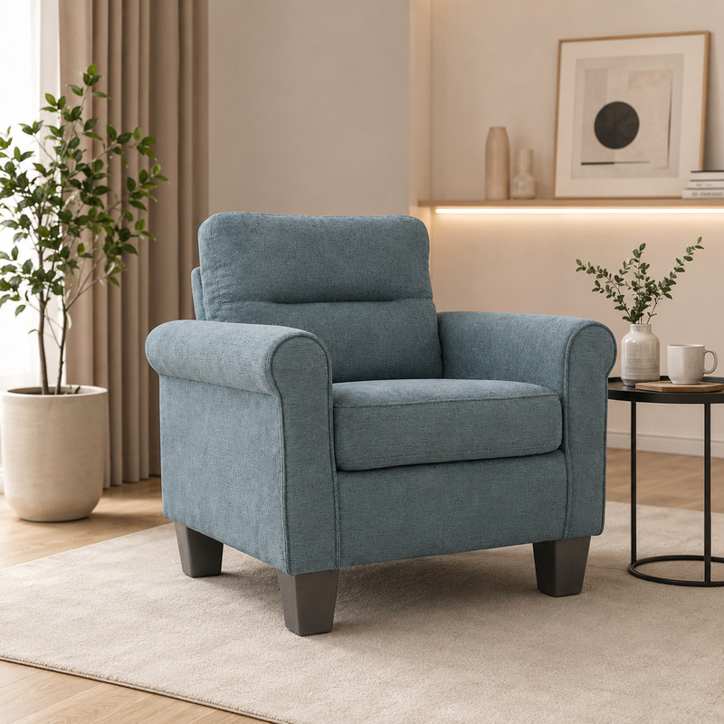 كرسي كنب مفرد HN-001 BLUE