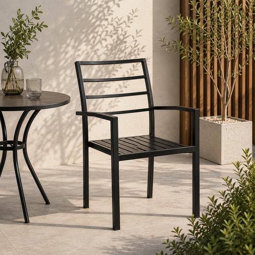 كرسي مفرد خشب D07 BLACK