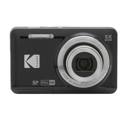 كاميرا رقمية بيكس برو FZ55-BK بدقة 16 ميجابكسل مع زوم بصري 5X وزاوية واسعة 28 مم وفيديو بدقة 1080P HD كامل وكاميرا مدونات 2.7