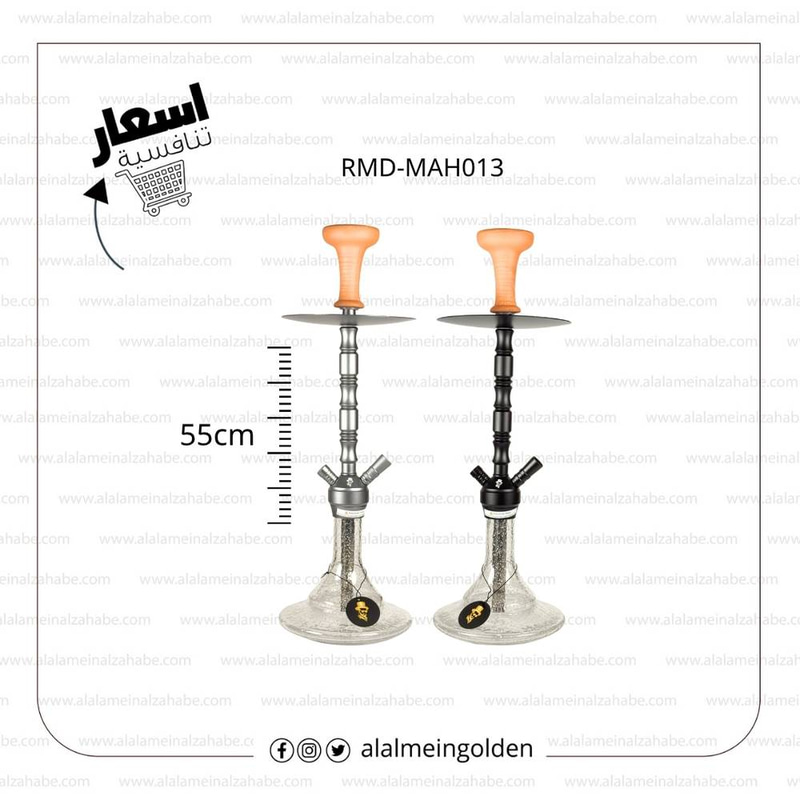 شيشة ريتش مان كريستال وسط شنطة مع زجاج مضيء RMD-MAH013