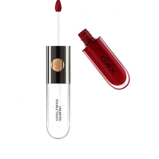 كيكو ميلانو انليميتد دبل تاتش 105 سكاريت ريد ا kiko Unlimited Double Touch Lipstick 105 Scarlet Red
