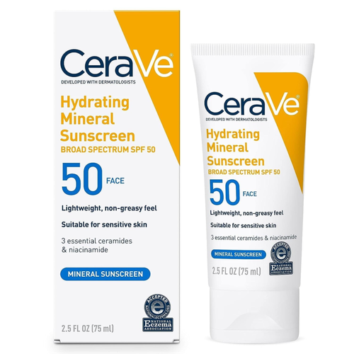 سيرافي واقي الشمس المعدني المرطب بعامل حماية واسع SPF 50 – 75 مل