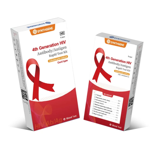 عدة اختبار الأجسام المضادة / المستضد لفيروس HIV الجيل الرابع (طريقة الذهب الغرواني)