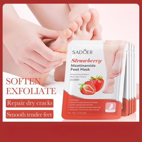 Strawberry Nicotinamide Foot Mask