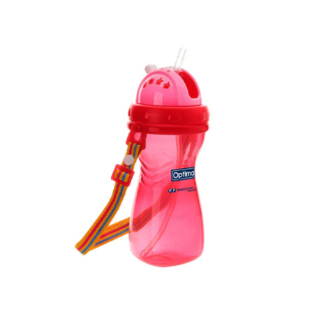 Optimal Wide Neck Straw Bottle 400ml